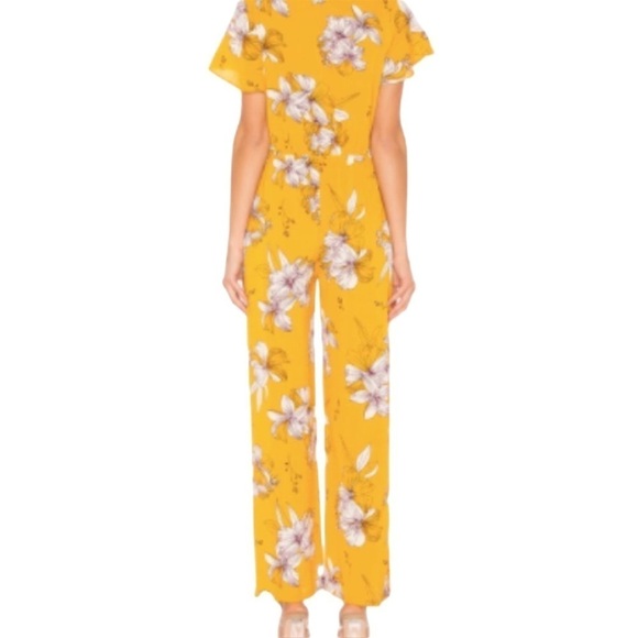 Superdown Floral Jumpsuit Size M Garden Party Bloomcore Wide Leg Spring Easter - Picture 3 of 10